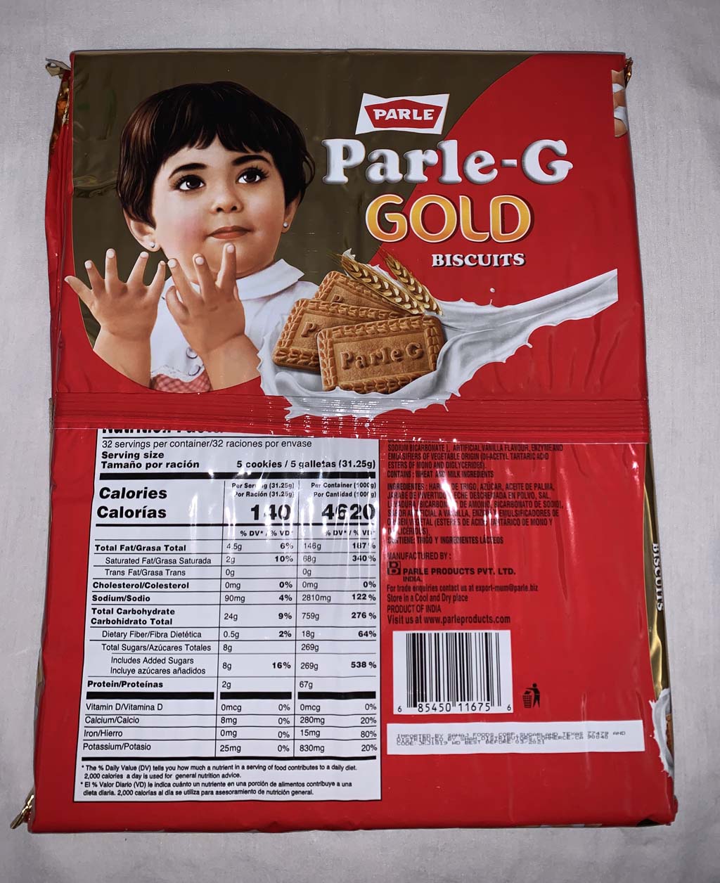 parle g biscuit baby name